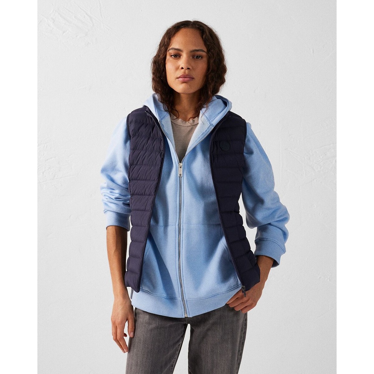 Grenada Padded Gilet with Zip Fastening and High Neck