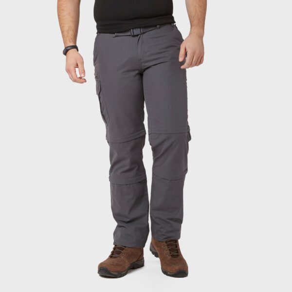 Brasher Men's Double Zip-Off Trousers, Grey