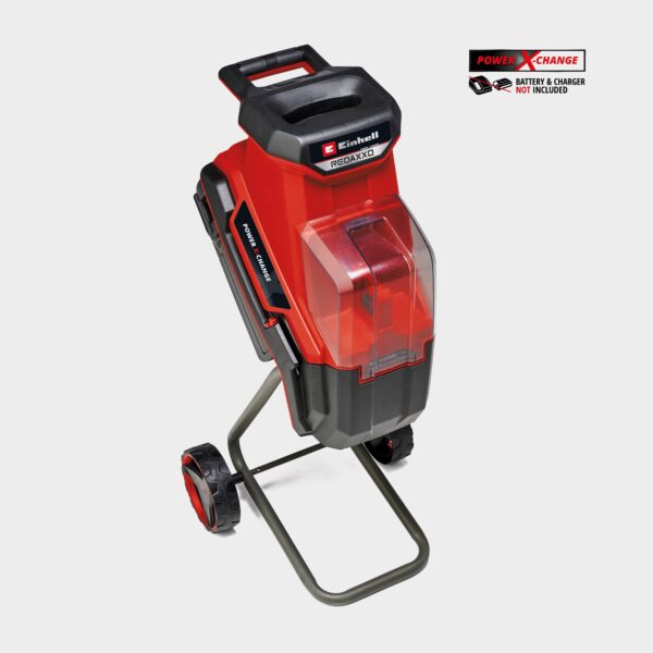 Einhell PXC Cordless Garden Shredder 36v With 55L Waste Bag - Body Only, Red