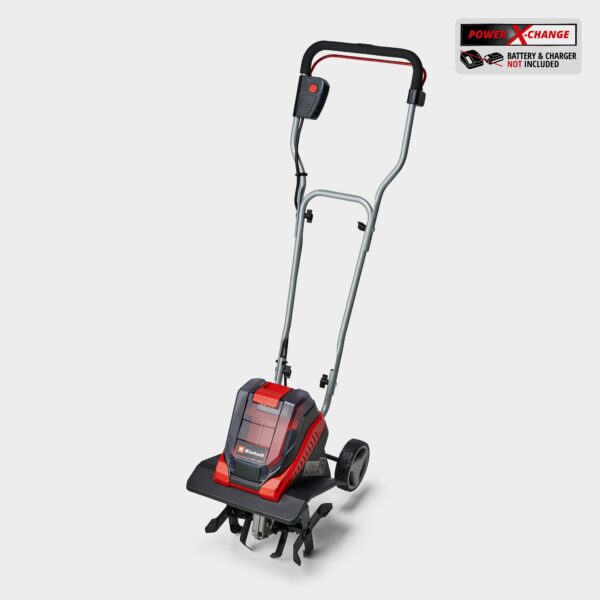 Einhell PXC Cordless Tiller Cultivator 30cm 36v - Body Only, Red