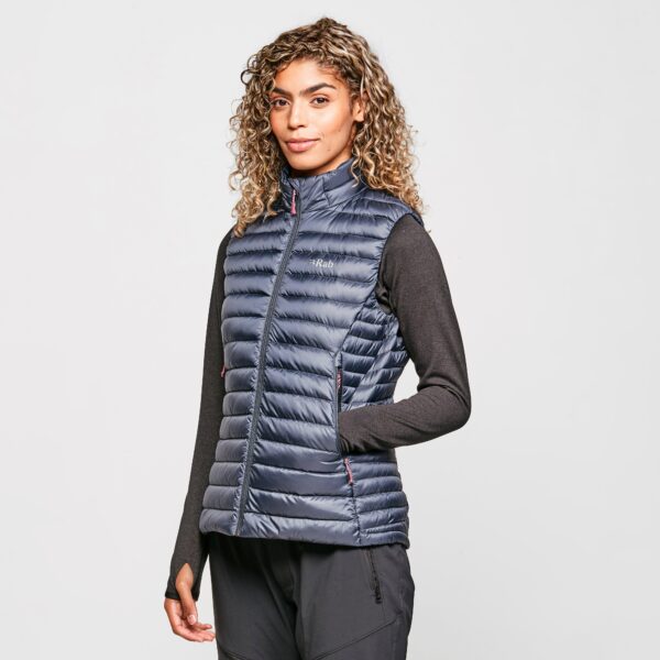 Rab Women's Microlight Down Vest, Grey