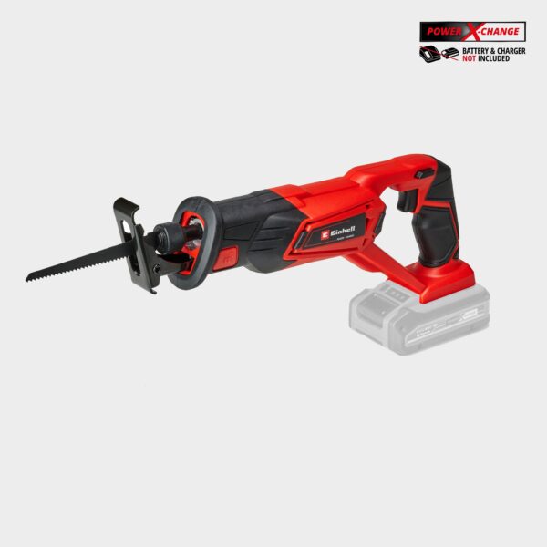 Einhell PXC Cordless Reciprocating Saw 18v 100mm Wood Depth - Body Only, Red