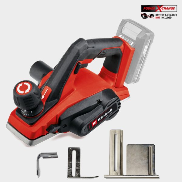 Einhell PXC Cordless Planer 82mm Planing Width Handheld - Body Only, Red