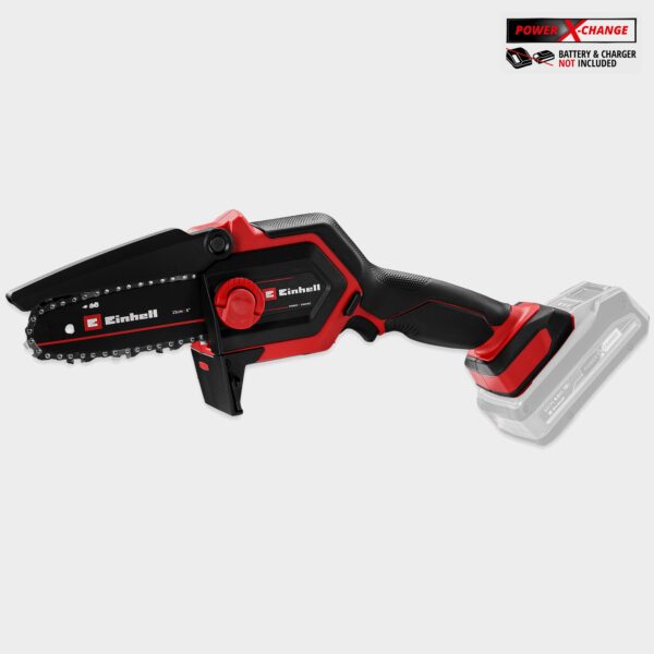 Einhell PXC Cordless Mini Chainsaw 12cm 18v Bl Hand Saw - Body Only, Red