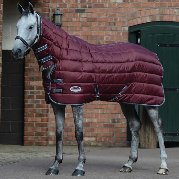 WeatherBeeta ComFiTec 210D Channel Quilt 400g Heavy Weight Combo Stable Rug, Red