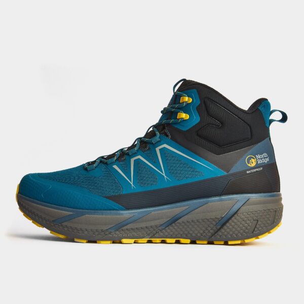 North Ridge Men's Flux Speed Waterproof Mid Walking Boot, Blue