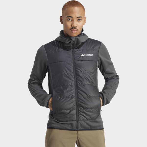 adidas Terrex Men's Multi Hybrid Insulated Hooded Jacket, Black