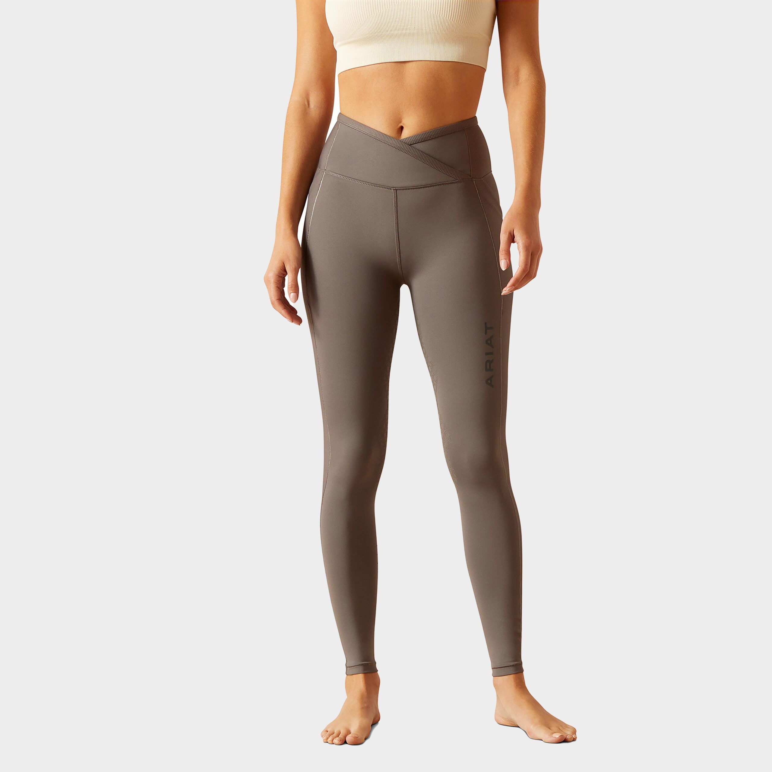 Ariat Womens Eos Chic Half Grip Tights, Grey