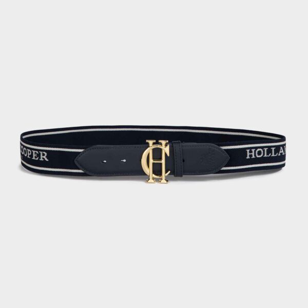 Holland Cooper Burghley Logo Riding Belt, Blue