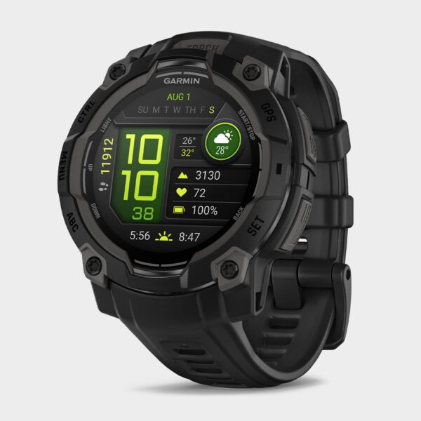 Garmin Instinct 3 AMOLED 45mm Multi-Sport Smartwatch, Black