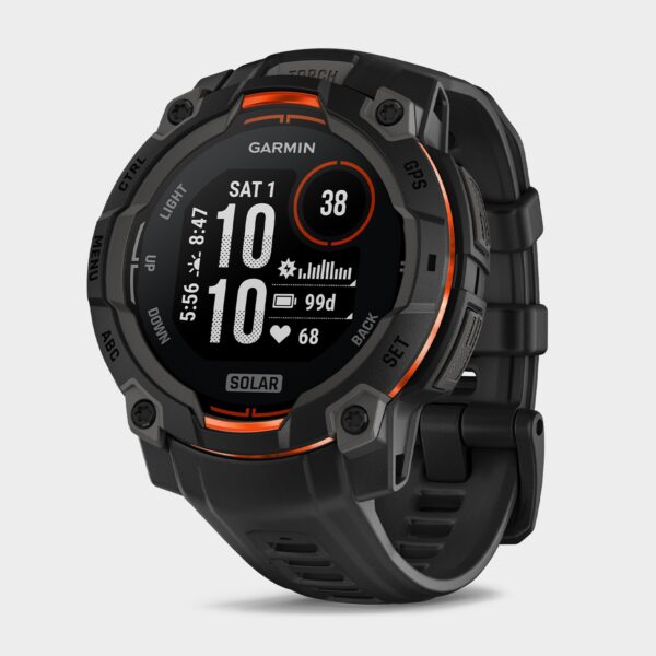 Garmin Instinct 3 Solar 45mm Multi-Sport Smartwatch, Black