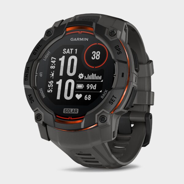 Garmin Instinct 3 Solar 50mm Multi-Sport Smartwatch, Grey