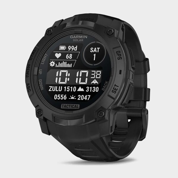 Garmin Instinct 3 Solar 50mm Tactical Edition Multi-Sport Smartwatch, Black