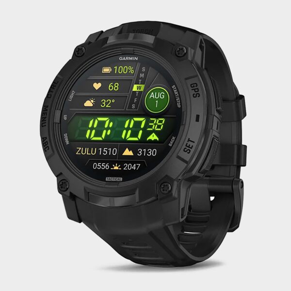 Garmin Instinct 3 50mm AMOLED Tactical Edition Multi-Sport Smartwatch, Black