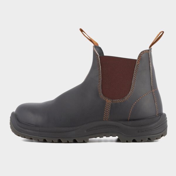 Blundstone Unisex 192 Stout Safety Boots With Steel Toe, Brown