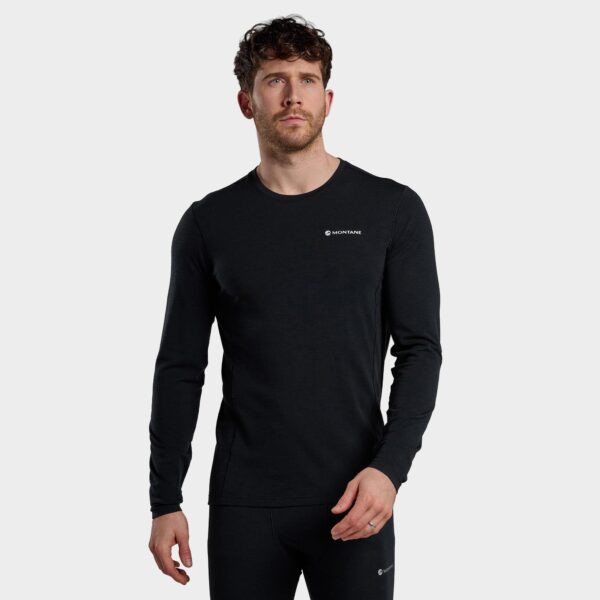 Montane Men's Malli Long Sleeve Merino T-shirt, Black