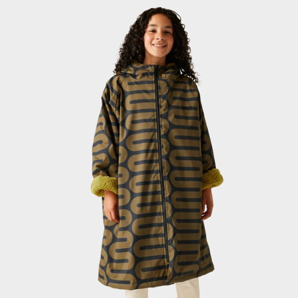 Regatta Kids' Orla Kiely Girls Changing Robe, Green