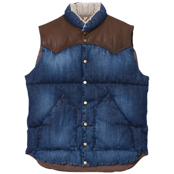 Down Vest Denim - Indigo