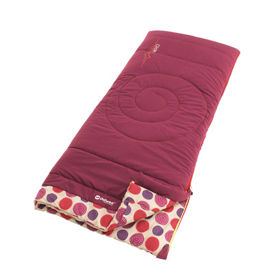 Kids Circles Sleeping Bag - Berry