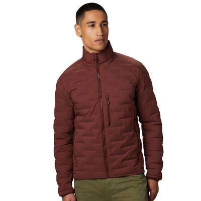 Mens Super DS Stretch Down Jacket - Dark Umber