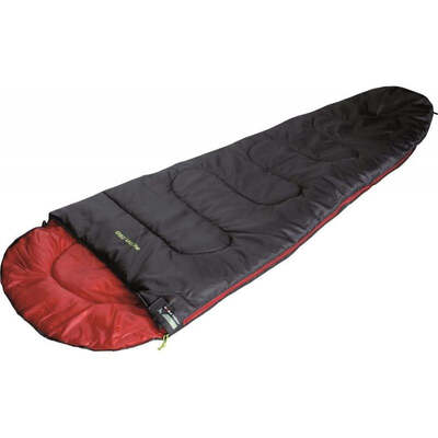 High Peak Action 250 Sleeping Bag (225x80x50cm) - Navy Blue/Red