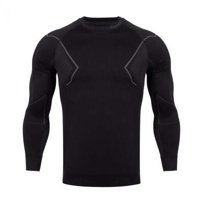 Alpinus Mens Active Base Layer Thermoactive T-Shirt - Black/Gray