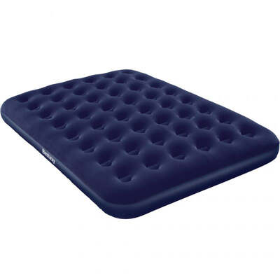 Bestway Queen Velor Mattress 203X152X22Cm - Navy Blue