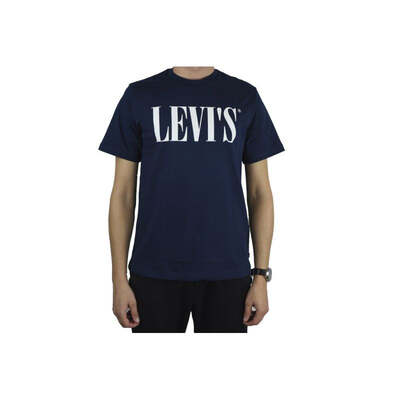 Levi's Mens Relaxed Graphic Tee - Navy Blue