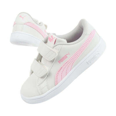 Puma Junior Smash V2 Buck Shoes - White