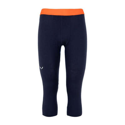 Salewa Men's Cristallo Warm Merino Responsive 3/4 Tights - Black