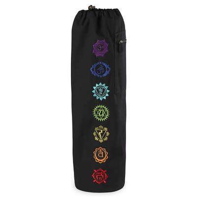 Gaiam Chakra Cover For Yoga Mat - Black