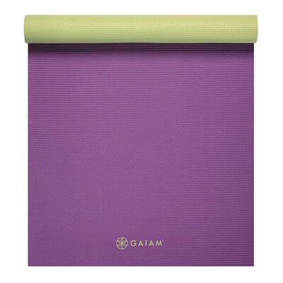 Gaiam Grape Cluster Double-sided Yoga Mat 4mm - Purple