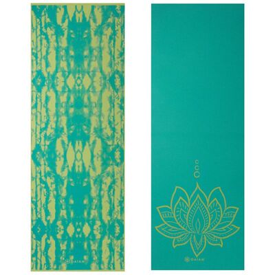 Gaiam Lotus Double-sided Yoga Mat 6 mm -  Turquoise