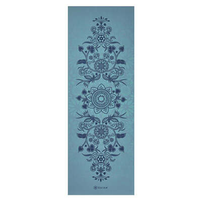 Gaiam Mystic 6MM Double-Sided Yoga Mat - Blue