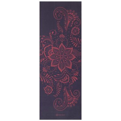 Gaiam Premium Auabergine Swirl 6MM Yoga Mat - Violet