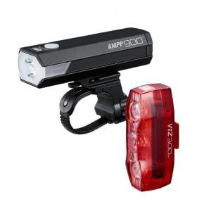 Cateye AMPP 900/VIZ 300 USB-C Light Set