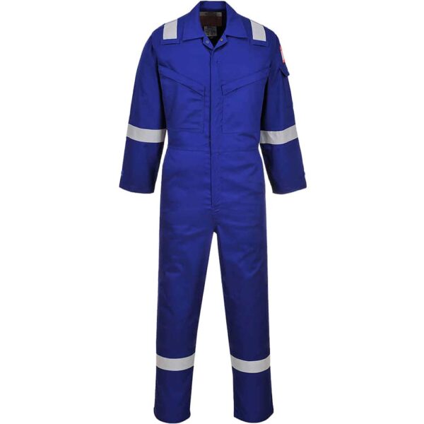 Araflame Silver Flame Resistant Coveralls Royal Blue 36" 31"