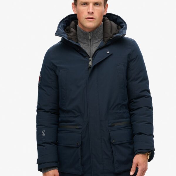 Superdry & Co Padded Parka Jacket Navy