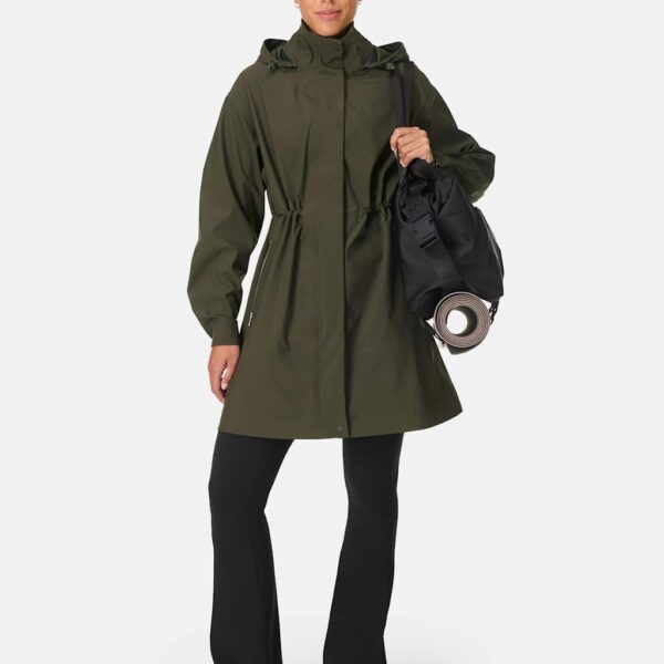 Sweaty Betty Guide Waterproof Longline Parka Green