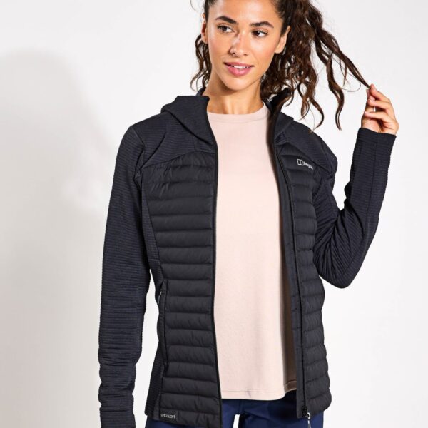 Berghaus Nula Hybrid Padded Hooded Sports Jacket Black