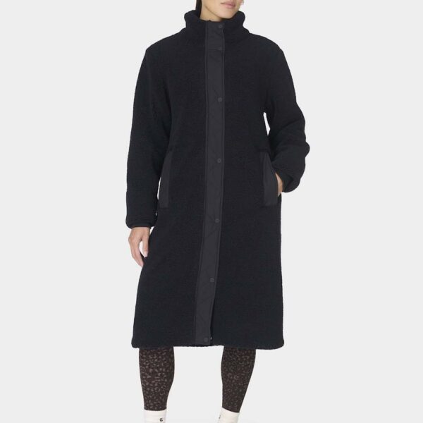 Sweaty Betty Navigate Longline Cocoon Coat Black