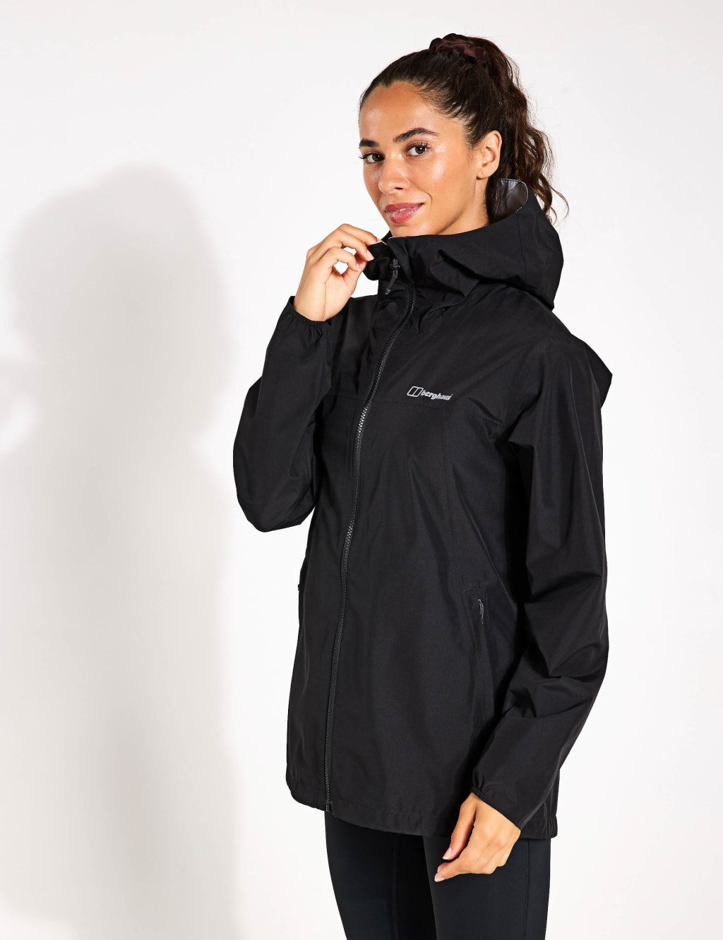 Berghaus Deluge Pro 3.0 Waterproof Hooded Raincoat Black