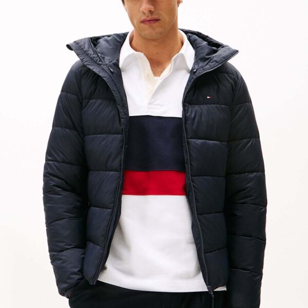 Tommy Hilfiger Hooded Quilted Puffer Jacket Navy