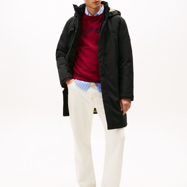 Tommy Hilfiger Tech Hooded Padded Parka Jacket Black