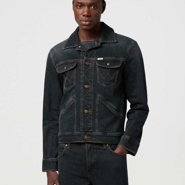 Wrangler 124MJ Denim Jacket Blue Denim