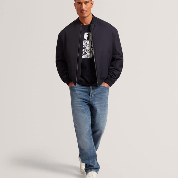 Ted Baker Relaxed Bomber Jacket Navy