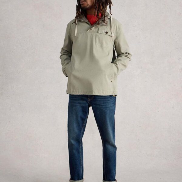 White Stuff Utility Hooded Popover Jacket Natural