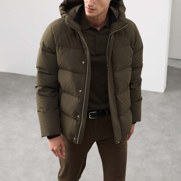 Autograph Feather & Down Puffer Jacket with Stormwear™ Dark Olive
