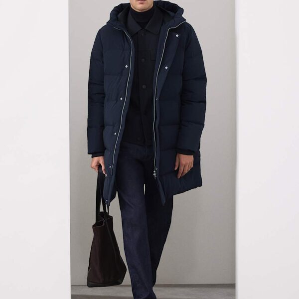 Autograph Feather and Down Puffer Jacket with Stormwear™ Dark Navy