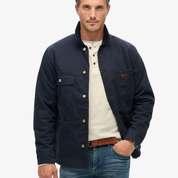 Superdry & Co Pure Cotton Utility Chore Jacket Navy